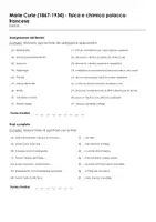 anteprima - Esercizi - Marie Curie (1867-1934) - fisica e chimica polacco-francese - Pagina 1