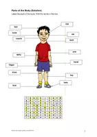 Vorschau - Arbeitsblätter - AB Parts of the Body (Körperteile - Englisch) - Seite 1