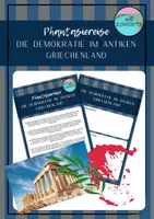 Vorschau - Stundenentwürfe - Die Demokratie im Antiken Griechenland - Phantasiereise - Deckblatt