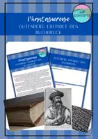 Vorschau - Stundenentwürfe - Gutenberg erfindet den Buchdruck - Phantasiereise - Deckblatt