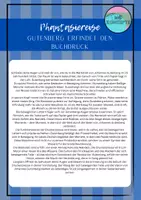 Vorschau - Stundenentwürfe - Gutenberg erfindet den Buchdruck - Phantasiereise - Seite 1