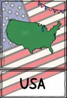 Vorschau - Arbeitsblätter - USA: 70 Picture-Word-Cards mit Pocket Dictionary - Seite 1