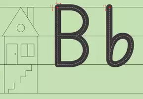 Vorschau - Aufgabenkarten - Buchstaben Fahrbahn in Deutschschweizer Basisschrift - Seite 2