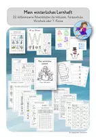 Vorschau - Unterrichtsreihen - Lernheft Winter - Inklusion, Förderschule, Vorschule, 1. Klasse - Deckblatt