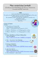 Vorschau - Unterrichtsreihen - Lernheft Winter - Inklusion, Förderschule, Vorschule, 1. Klasse - Seite 1
