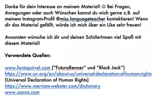 Vorschau - Arbeitsblätter - Human Rights - Worksheet - Seite 3