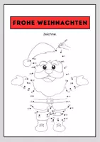 Vorschau - Arbeitsblätter - Freiarbeit - Malen nach Zahlen - Weihnachten - Deckblatt