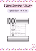 Vorschau - Arbeitsblätter - INDEPENDENCE DAY FLIPBOOK - Deckblatt