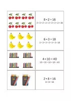 Vorschau - Bildkarten - Einführung Multiplikation Bildkarten - Seite 2