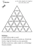 Vorschau - Arbeitsblätter - Trimino Verben - les verbes avoir, être, faire, aller - Deckblatt