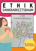 Vorschau - Arbeitsblätter - Dankbarkeitsbaum Grundschule Klasse 4 5 - Deckblatt