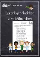 Vorschau - Stundenentwürfe - Sprachgeschichten zum Mitmachen - Deckblatt