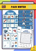 Vorschau - Stationenlernen - Winterpaket - Deckblatt