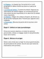 Aperçu - Préparation de séance / Séance complète - Écrire un article de journal : étapes, structure, et idées d'exercices. - Page 1