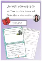 Vorschau - Stundenentwürfe - Umweltbewusstsein: Wie Tiere sprechen, denken, fühlen - Deckblatt