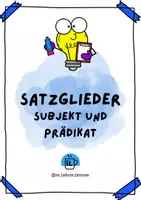 Vorschau - Arbeitsblätter - Subjekt und Prädikat erkennen (mit Lösungen) - Deckblatt