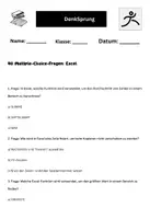 Vorschau - Test - 40 Multiple-Choice-Fragen Informatik: Excel - Seite 1