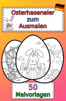 Vorschau - Mal- und Bastelvorlagen - 50 Osterhaseneier zum Ausmalen - Deckblatt