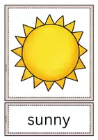 Vorschau - Bildkarten - Flashcards zum Thema "weather" - Seite 1