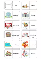 Vorschau - Spiele - Dominospiel Englisch - In Town - Seite 2