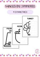 Vorschau - Arbeitsblätter - THANKSGIVING SYMMETRIES - 9 pictures - Deckblatt