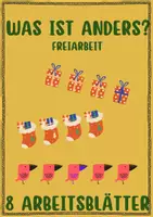 Vorschau - Arbeitsblätter - Was ist anders Freiarbeitsmaterial - 8 Arbeitsblätter - Deckblatt