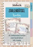 Vorschau - Bildkarten - Zahlenrätsel Winter im ZR 100 * 48 Karten zum Ausdrucken - Deckblatt
