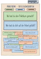 Vorschau - Anderer Materialtyp - Praktikum - Reflexionskarten - Deckblatt