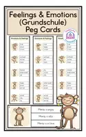 Vorschau - Anderer Materialtyp - Feelings & Emotions (Grundschule) - Peg Cards - Deckblatt