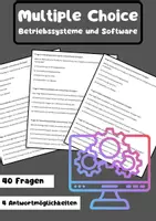 Vorschau - Arbeitsblätter - 40 Fragen zum Thema Betriebssysteme und Software im Fach Informatik - Deckblatt