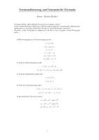 Vorschau - Arbeitsblätter - Termumformung und binomische Formeln - Deckblatt