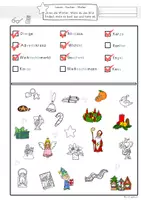 Vorschau - Arbeitsblätter - Kostenloses Arbeitsblatt Lesen, Suchen, Malen Weihnachten 1.Klasse, 2.Klasse, DaZ, - Seite 2