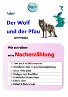 Vorschau - Unterrichtsreihen - FABEL „Der Wolf und der Pfau“ – inkl. Anleitung zur Nacherzählung - Deckblatt