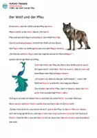 Vorschau - Unterrichtsreihen - FABEL „Der Wolf und der Pfau“ – inkl. Anleitung zur Nacherzählung - Seite 3