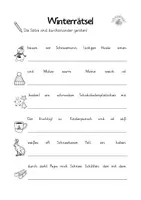 Vorschau - Arbeitsblätter - Winterrätsel Wörter suchen, verbinden & schreiben Kreuzworträtsel - Seite 3