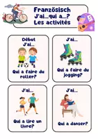 Vorschau - Spiele - Französisches Lesespiel J’ai..qui a? Les activités/Freizeit - Deckblatt