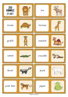 Vorschau - Spiele - Zoo animals Domino-Spiel (Englisch) - Seite 2
