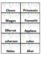 Vorschau - Aufgabenkarten - Fasnachtswörter erlaufen/Karneval/Fasching: Lauftraining zum ausdauernden Laufen im Sportunterricht - Seite 3