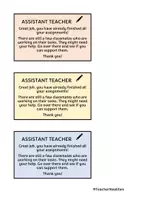Vorschau - Arbeitsblätter - Assistant Teacher_Assistenzlehrer*in - Seite 1
