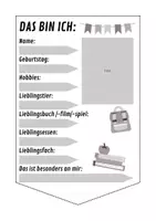 Vorschau - Mal- und Bastelvorlagen - Wimpel-Steckbriefe für das Klassenzimmer - Seite 3