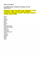 Vorschau - Arbeitsblätter - Polnisch und Deutsch A2 Im Hotel - mit Lösung - Deckblatt