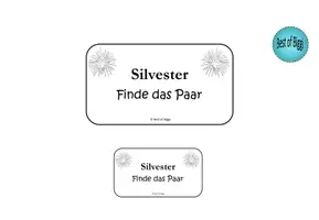 Vorschau - Spiele - Silvester Neujahr Spiel Finde das Paar DaZ DaF A1 A2 - Seite 2