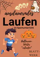 Vorschau - Aufgabenkarten - Halloween-Wörter erlaufen: Lauftraining zum ausdauernden Laufen im Sportunterricht - Deckblatt