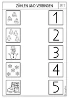Vorschau - Arbeitsblätter - Mathe - Arbeitsblätter für Kindergarten und Anfangsunterricht (Winter) - Seite 3