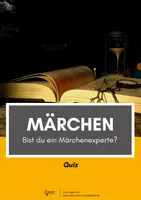 Vorschau - Arbeitsblätter - Märchen - Quiz: Richtig oder Falsch? 12 Fragen mit Lösungen - Deckblatt