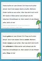 Vorschau - Fördermaterial/Inklusion - DaF / DaZ Englisch: Sommer Synonyme finden - Lesekarten - Seite 3