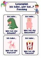 Vorschau - Spiele - Lesespiel Fasching Ich habe..wer hat? - Seite 3