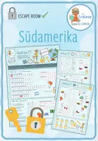 Vorschau - Arbeitsblätter - Länder Südamerikas – Escape Room - Deckblatt