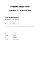 Vorschau - Stundenentwürfe - Unterrichtsentwurf - Seite 1
