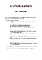 Vorschau - Arbeitsblätter - Graphisches Ableiten; graphische Bedeutung der Ableitungen - Deckblatt